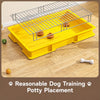 Dog Potty Training Tray with Grated Platform