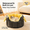 Faux Leather Enclosed Car Pet Carrier for Small Pets