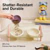 Wide-Opening Slow-Feeder Double Bowl Set for Pets
