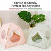 Indoor Tent Pet Bed with Reversible Cushion for Cats and Dogs