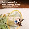Foldable Cat Tunnel Toy with Crinkle Paper