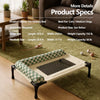 Elevated Cat & Dog Pet Cot with Breathable Mesh and Removable Cushion