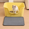 Semi-Enclosed Cat Litter Box with Double-Layer Tray