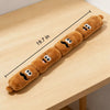 Four-Section Squeaky Sausage Dog Toy for Tug Play