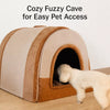 Enclosed Pet Bed with Removable Washable Cover