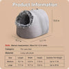 Enclosed Plush Pet Bed with Carry Handle