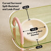 Wide-Opening Slow-Feeder Double Bowl Set for Pets
