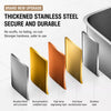 Stainless Steel Open-Top Cat Litter Box with High Sides