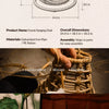 Handwoven Rattan Hanging Basket Cat Bed