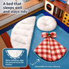 Semi-Enclosed Pet Tent Bed for Cats and Small Dogs