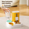 Automatic Pet Feeder with Dual Food and Water Bowls