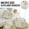 Semi-Enclosed Pet Tent Bed with Removable, Washable Cover