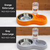 Double Pet Bowl with Water Dispenser for Dogs and Cats