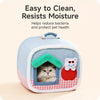 Washable Pet Bed with Removable Corduroy Cover for Cats & Dogs
