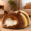 Enclosed Tent Pet Bed for Cats and Small Dogs