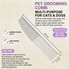 Stainless Steel Grooming Comb for Dogs and Cats