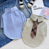 Lightweight Cotton-Linen Pet Shirt for Dogs and Cats