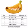 Banana-Shaped Pet Bed for Cats and Small to Medium Dogs