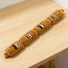 Four-Section Squeaky Sausage Dog Toy for Tug Play