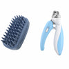 Silicone Dog & Cat Bath & Deshedding Brush