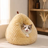 Enclosed Chicken-Shaped Plush Cat Bed