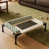 Elevated Cat & Dog Cot with Mesh Surface and Detachable Cushion