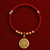 Chinese New Year Red Cord Pet Collar with Decorative Charm