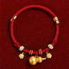 Chinese New Year Red Cord Pet Collar with Decorative Charm