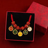 Chinese New Year Red Cord Pet Collar with Decorative Charm