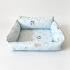 Washable Sofa-Style Pet Bed with Reversible Removable Pad