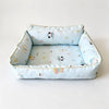 Washable Sofa-Style Pet Bed with Reversible Removable Pad