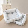 Washable Sofa-Style Pet Bed with Reversible Removable Pad