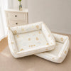 Washable Sofa-Style Pet Bed with Reversible Removable Pad