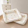 Washable Sofa-Style Pet Bed with Reversible Removable Pad