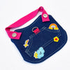 Denim-Style Nylon Pet Harness and Leash for Cats and Small Dogs