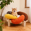 Petal-Shaped Elevated Cat & Small Dog Bed