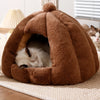 Enclosed Cat & Small Dog Bed with Removable Cover