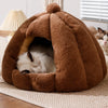 Enclosed Cat & Small Dog Bed with Removable Cover