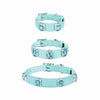 Faux Leather Pet Collar with Gemstone-Inspired Detail