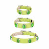 Faux Leather Pet Collar with Gemstone-Inspired Detail