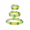 Faux Leather Pet Collar with Gemstone-Inspired Detail