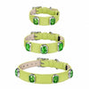 Faux Leather Pet Collar with Gemstone-Inspired Detail