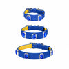 Faux Leather Pet Collar with Gemstone-Inspired Detail