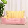 Padded Pet Bed for Cats and Small Dogs – Mat & Round Styles