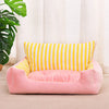 Padded Pet Bed for Cats and Small Dogs – Mat & Round Styles