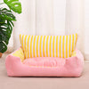 Padded Pet Bed for Cats and Small Dogs – Mat & Round Styles
