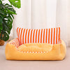 Padded Pet Bed for Cats and Small Dogs – Mat & Round Styles