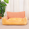 Padded Pet Bed for Cats and Small Dogs – Mat & Round Styles