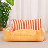 Padded Pet Bed for Cats and Small Dogs – Mat & Round Styles