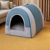 Enclosed Pet Bed for Dogs & Cats with Removable Washable Cover